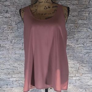 ANTHROPOLOGIE FRENCHI | Silky Tank  | Pink | Large